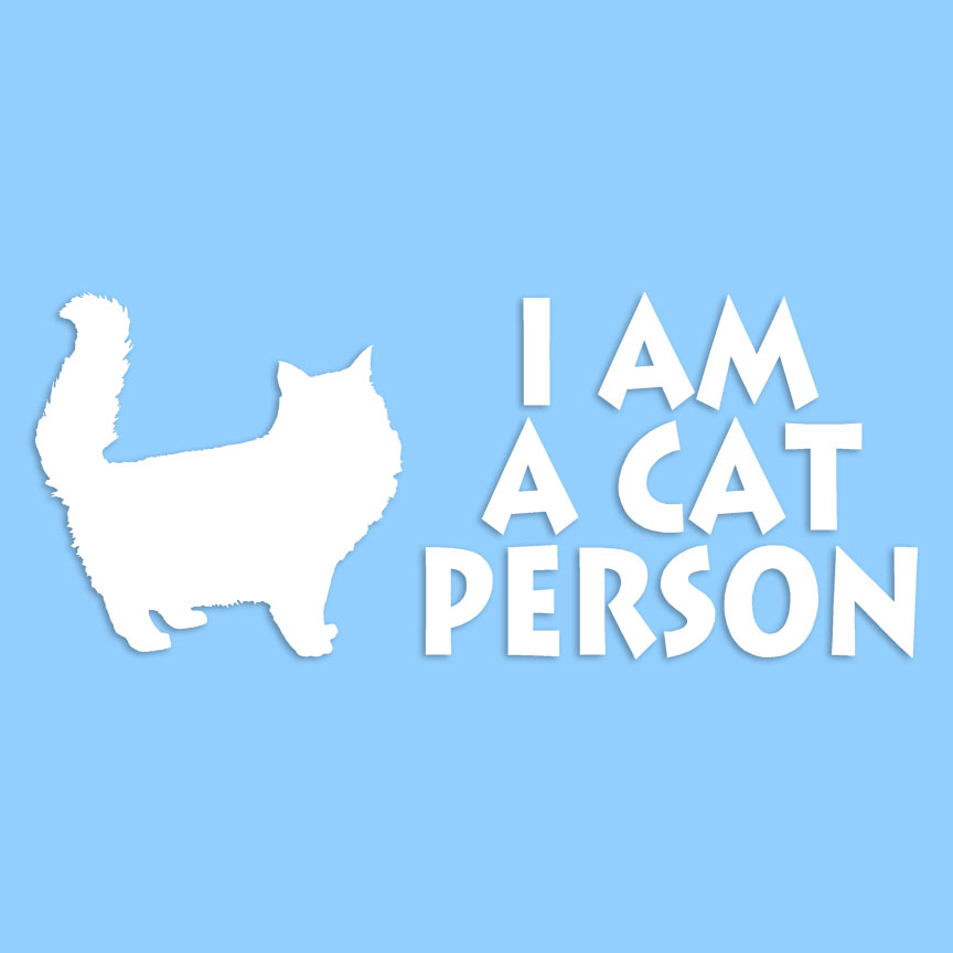 I Am A Cat Person - Decal Sticker - Multiple Colors & Sizes